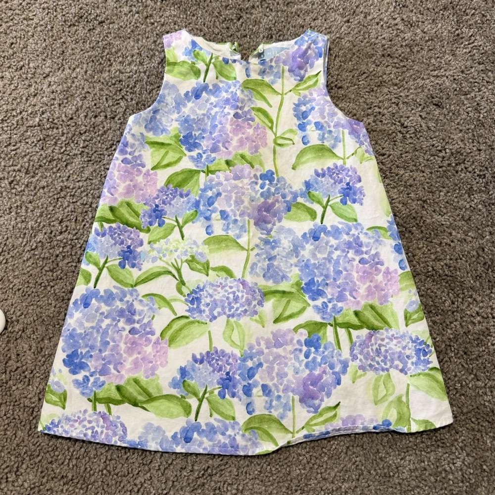 Hill House the Tiny Charlie Dress - Blue Hydrangea